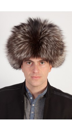 Colbacco pelliccia russo di volpe argentata